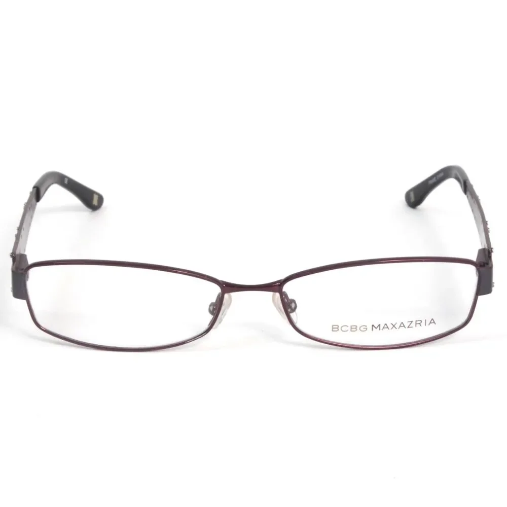 BCBGMaxazria Antonia Eyeglasses Frames Womens 53-15-135 Burgundy Rectangular